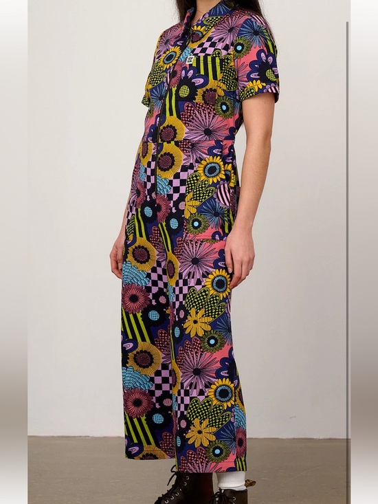 Lucy & Yak Pants - Lucy & Yak - Ragan - Cotton Jumpsuit in Dreams Over Reality